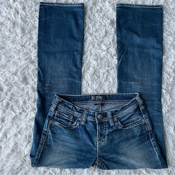 SILVER Aiko Bootcut Jeans Size 28 - Picture 2 of 6